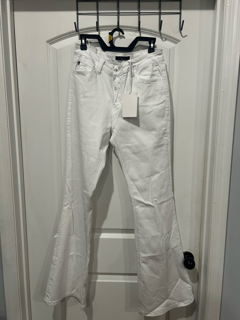 KanCan White Flared Wide-Leg Jeans